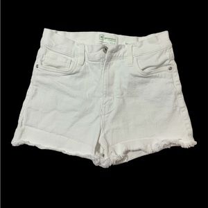 High Rise White Jeans Shorts size 26/3 by Celebrity Pink